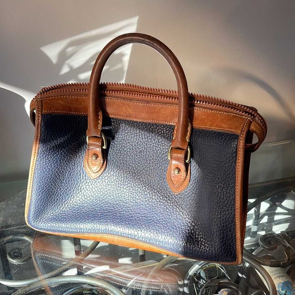 Dooney & Bourke vintage leather handbag, long str… - image 2