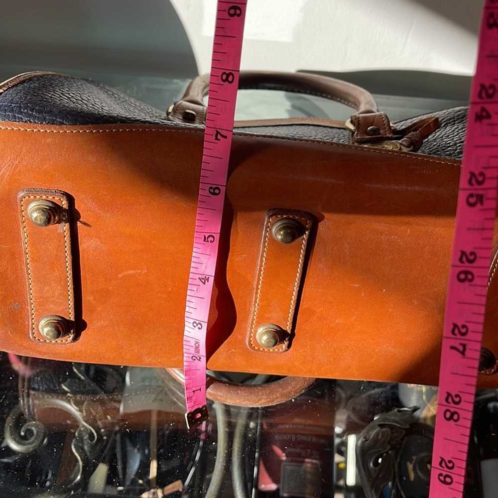 Dooney & Bourke vintage leather handbag, long str… - image 9
