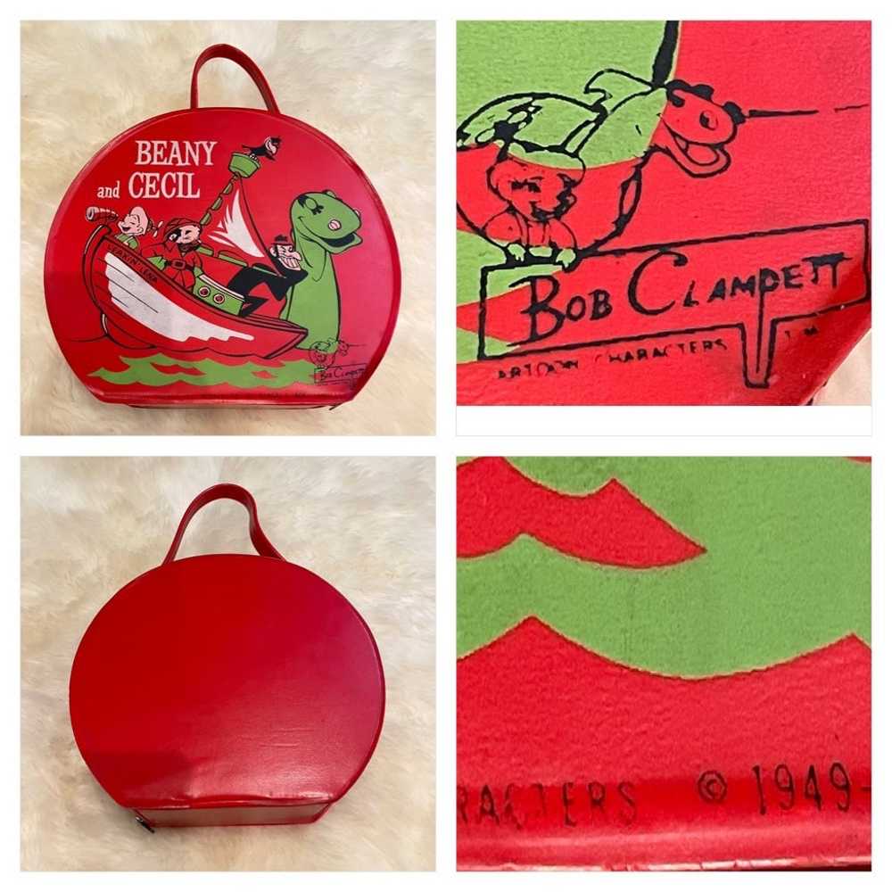 Rare Vintage 1949 Beany And Cecil Vinyl Lunchbox Bag Gem