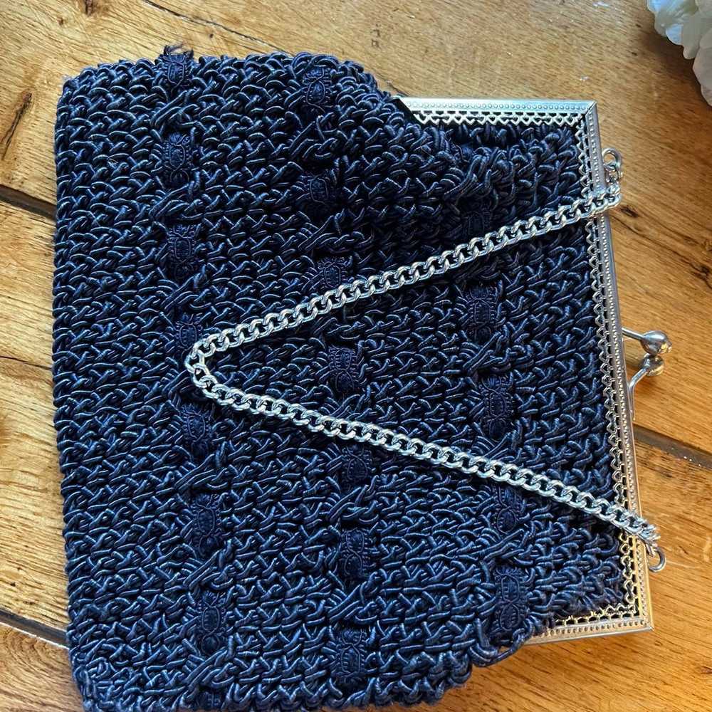 Vintage Alexander's Made in Italy Woven Purse Wit… - image 2
