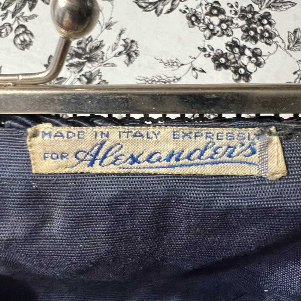 Vintage Alexander's Made in Italy Woven Purse Wit… - image 3