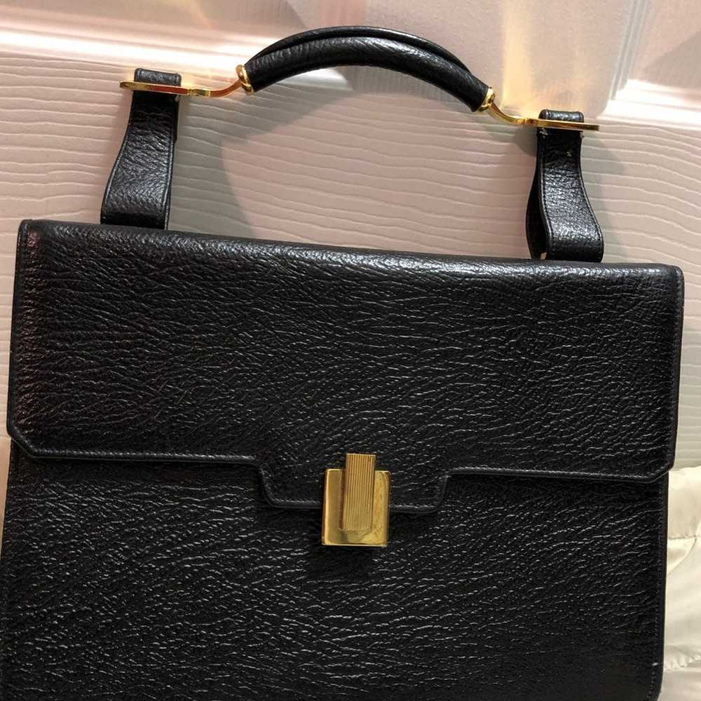 Vintage Black Harry Rosenfeld Leather Pu - image 1