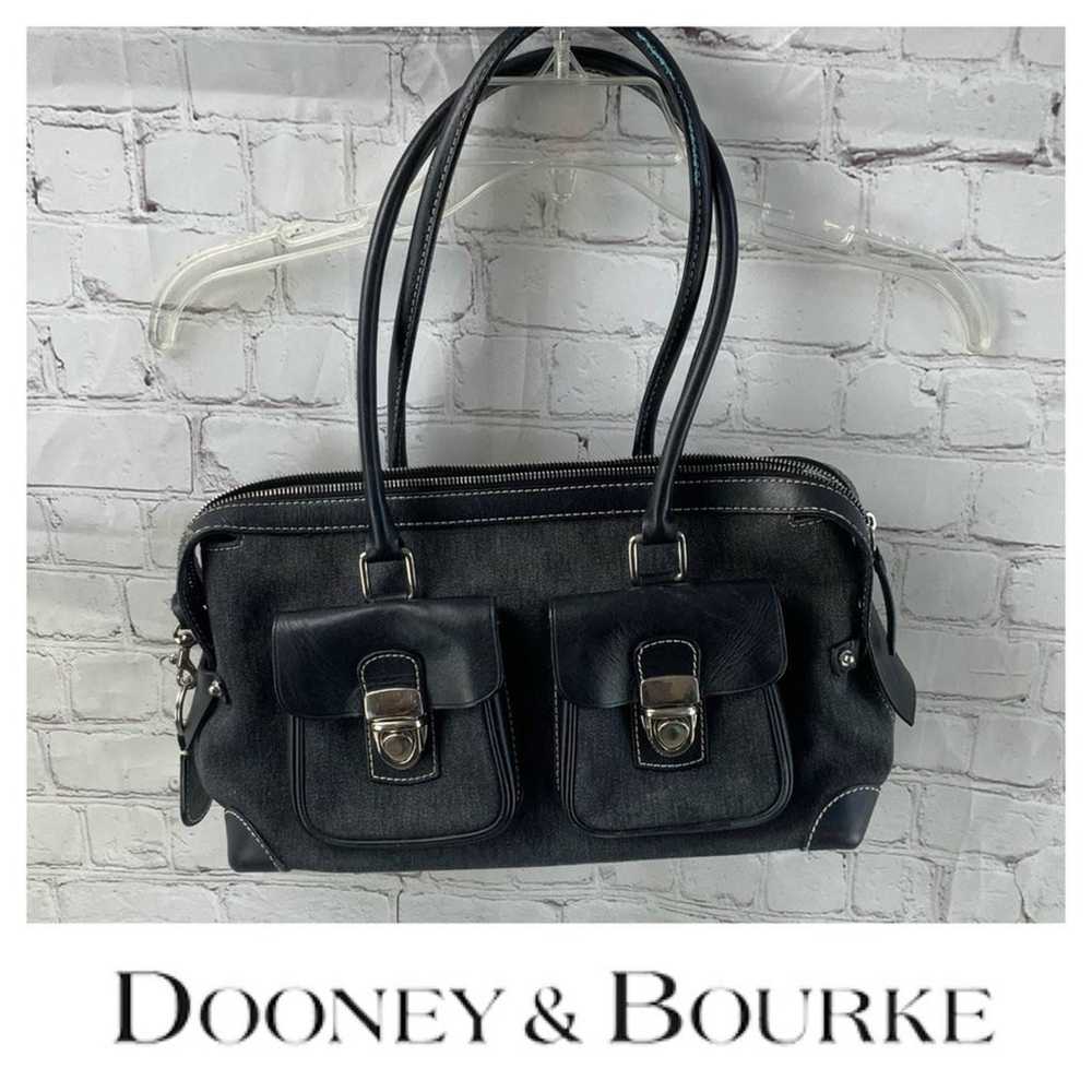 Dooney & Bourke Logo Leather Satchel - image 1