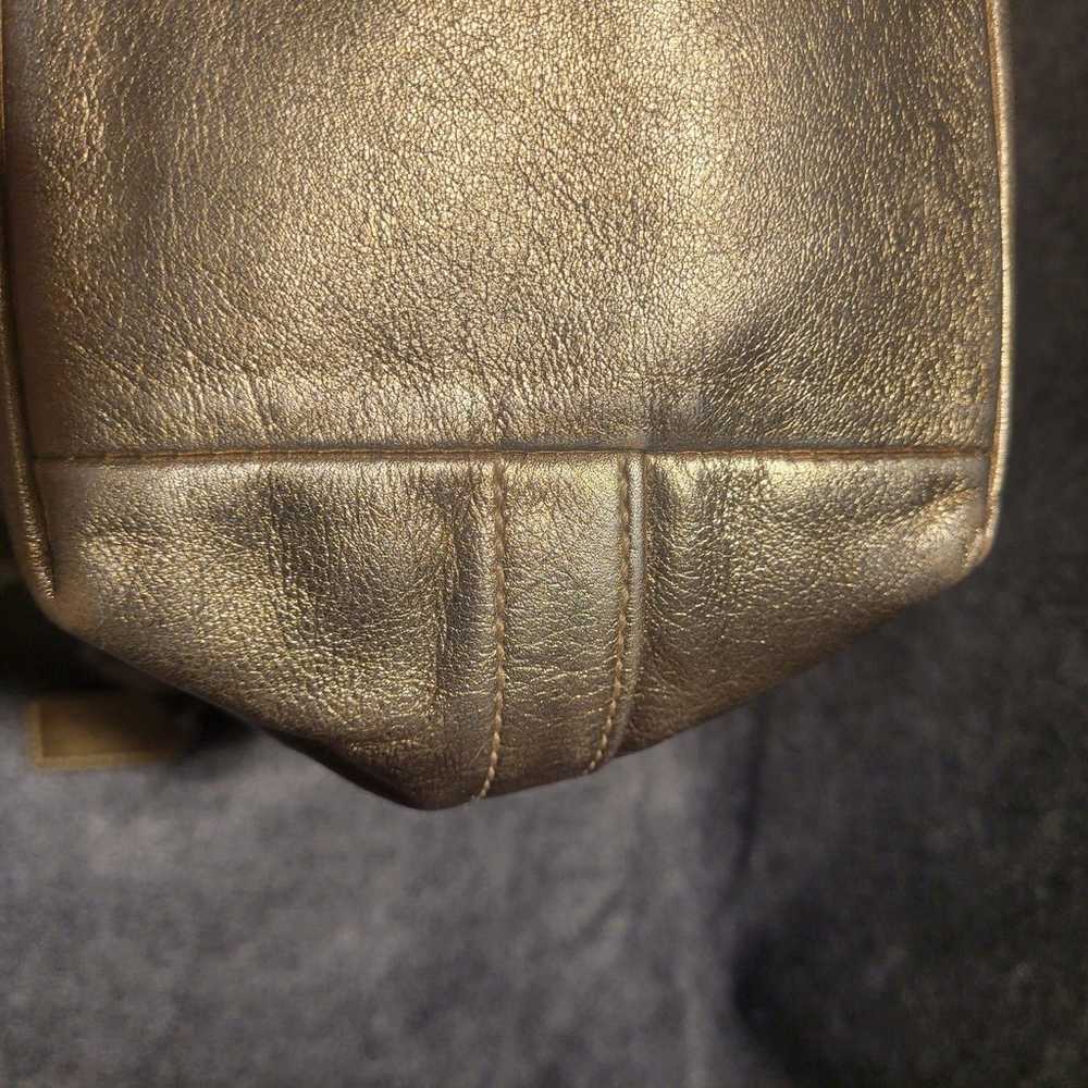 Genuine Coach Signature Canvas & Leather Tote 215… - image 8