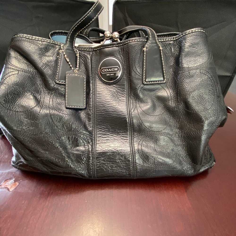 Coach Signature Stitch Vintage Tote - image 1