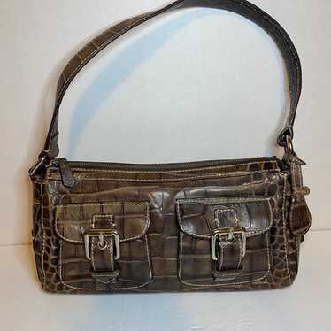 Vintage Dooney high quality & Bourke leather alligator crossbody purse Nile Collection