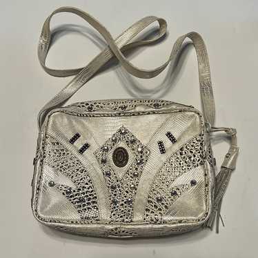 Viva of California Crossbody White Multicolored Floral Purse Women's selling Bag