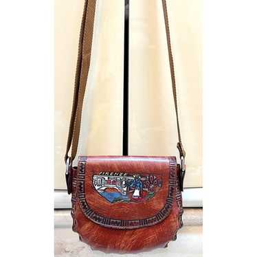 Umberto Firenze Italy Leather Handbag #90563 | Black Rock Galleries