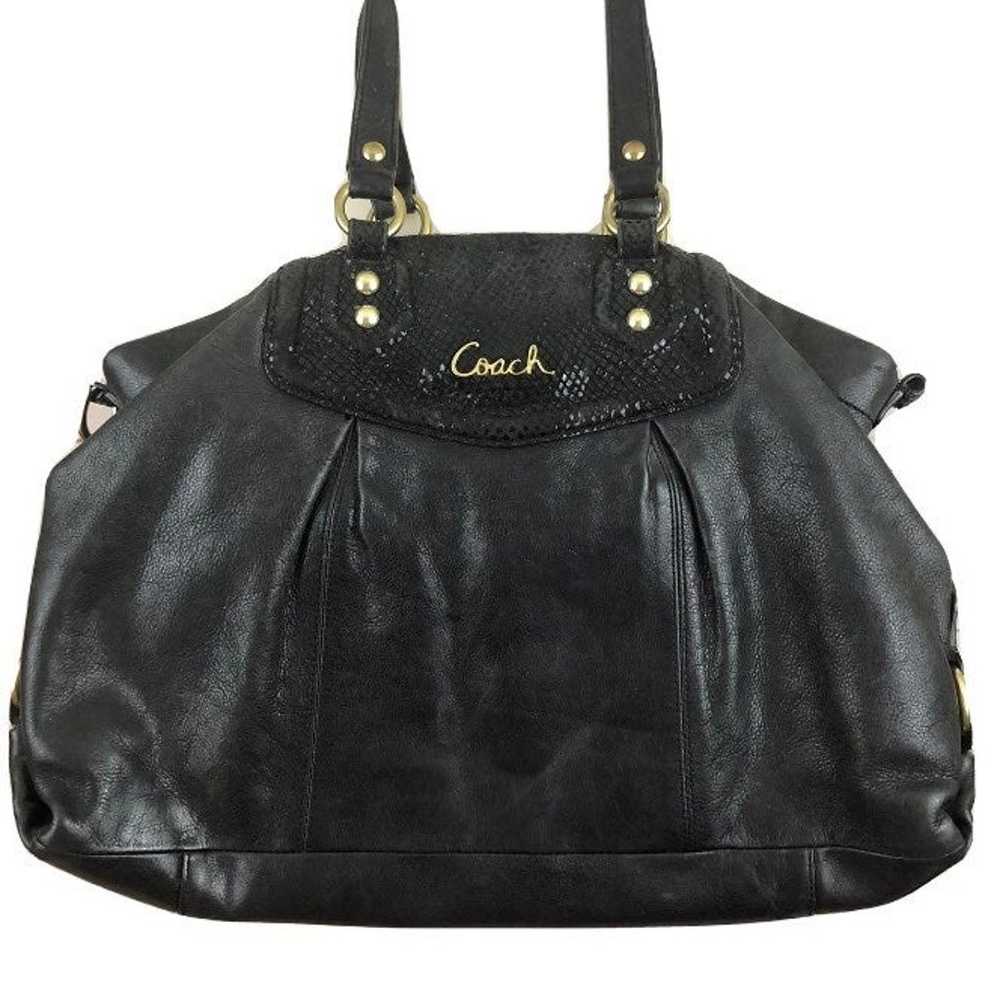 Coach Leather Ashley Satchel Purse - image 1