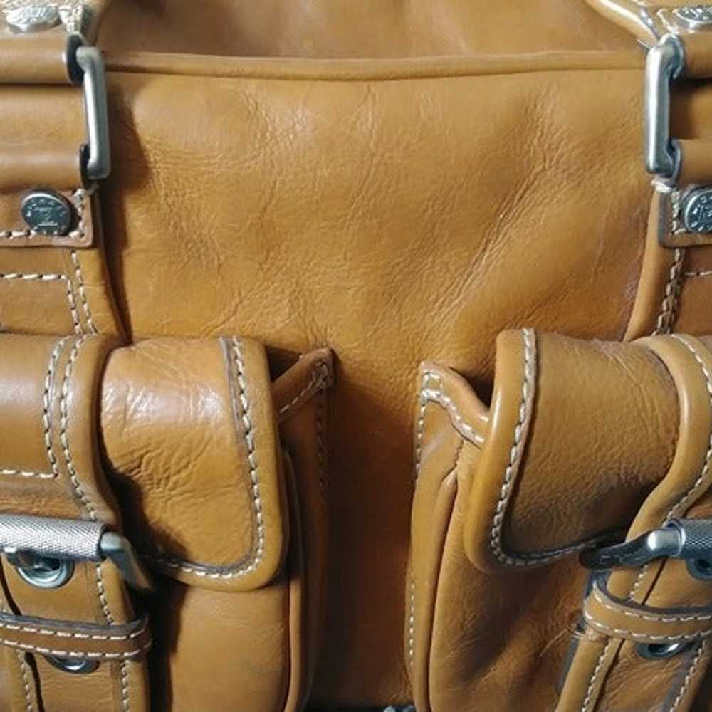 Michael Kors handbag cognac brown leather Satchel… - image 11