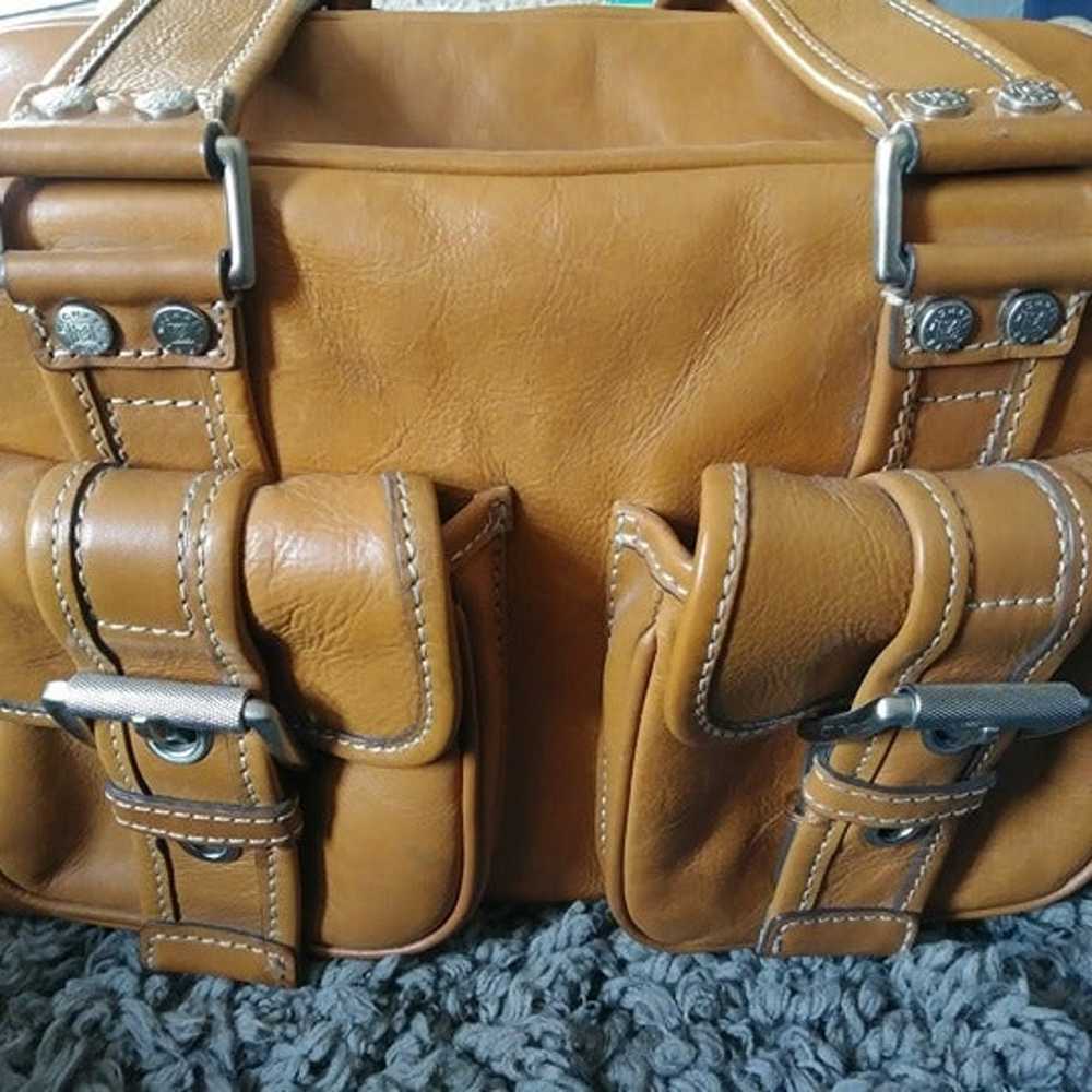 Michael Kors handbag cognac brown leather Satchel… - image 2
