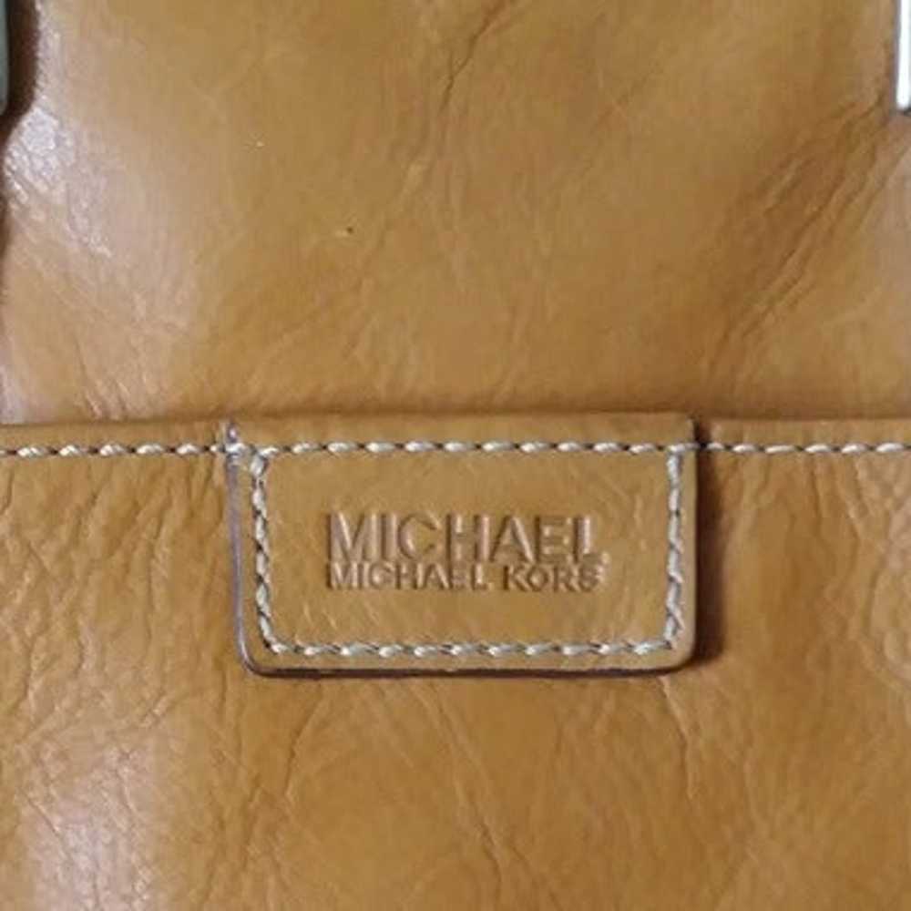 Michael Kors handbag cognac brown leather Satchel… - image 5
