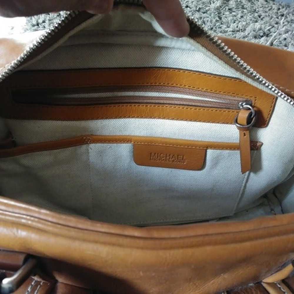 Michael Kors handbag cognac brown leather Satchel… - image 6
