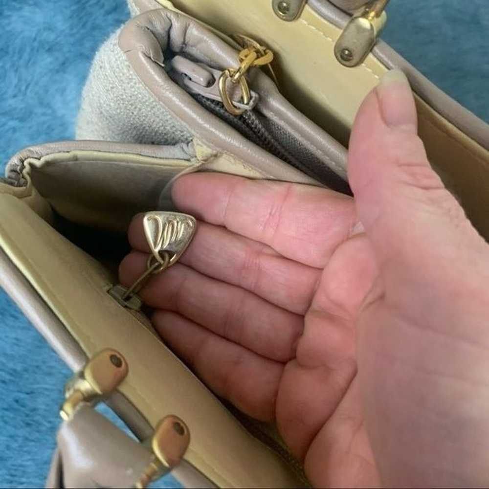 Vintage morris moskowitz handbag leather zip pock… - image 4