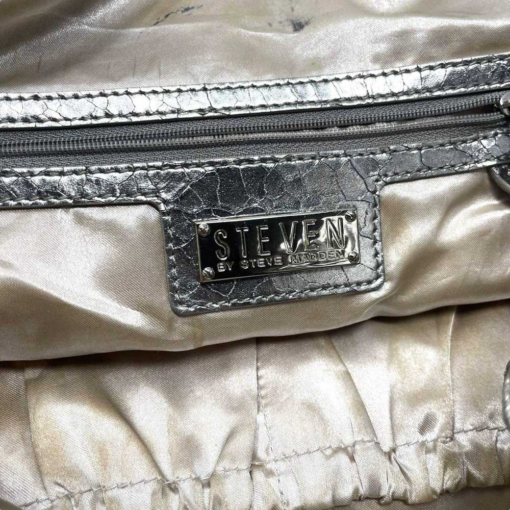 00s STEVEN BY STEVE MADDEN Vintage Silver Shoulde… - image 4