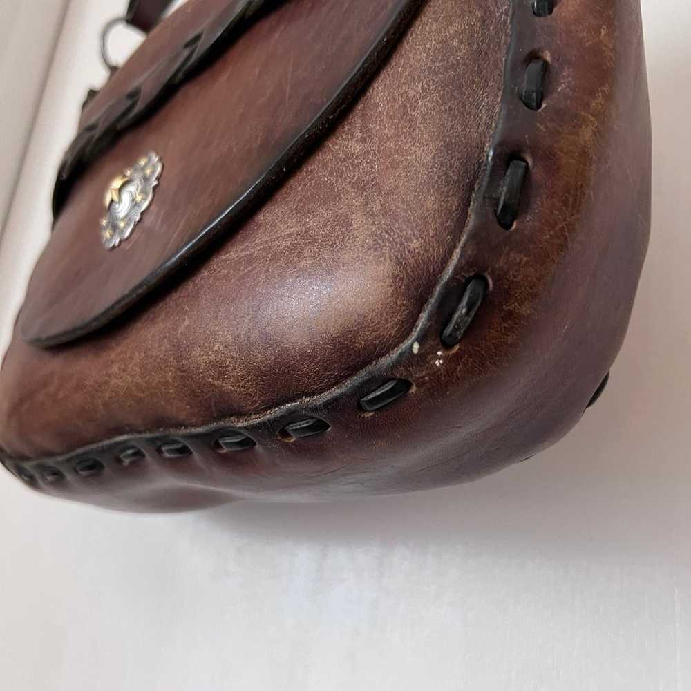 Vintage Leather Shoulder Bag - image 4