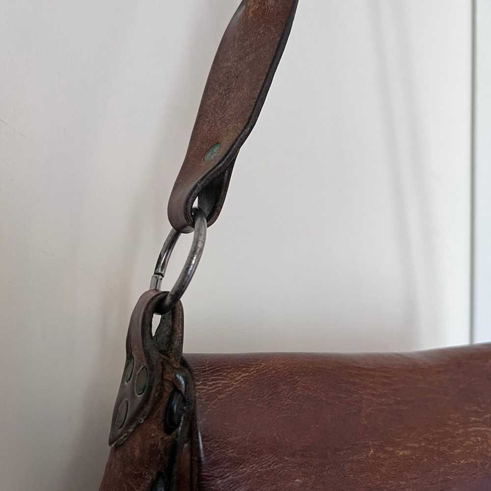 Vintage Leather Shoulder Bag - image 5