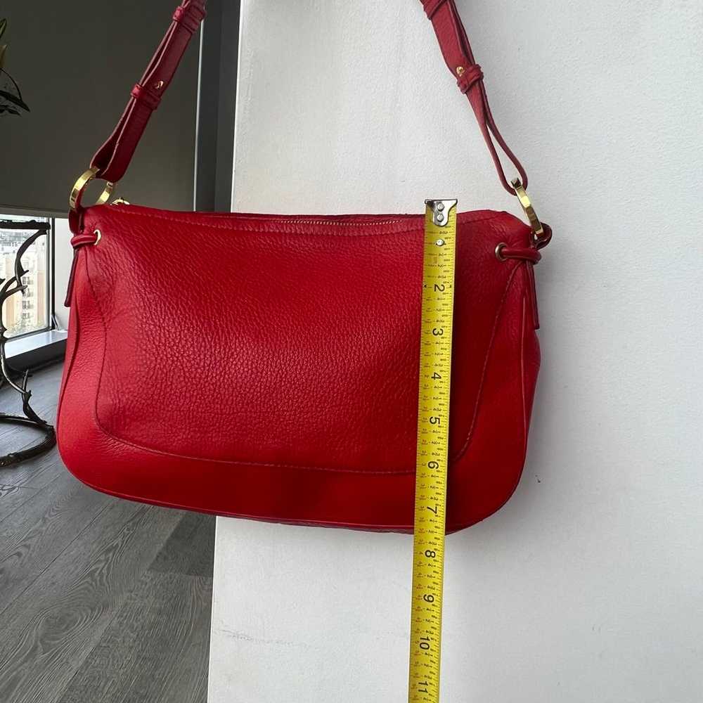 Authentic St. John red leather purse - image 10