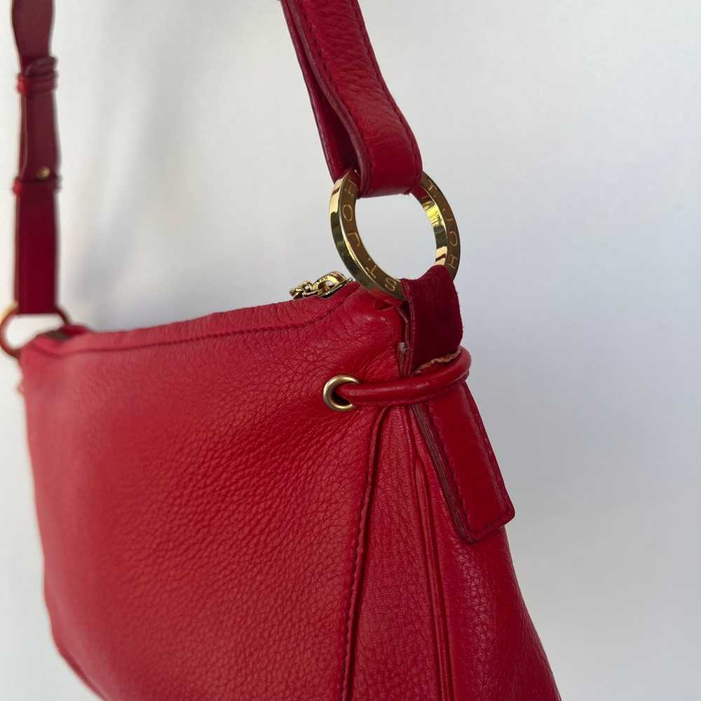 Authentic St. John red leather purse - image 12