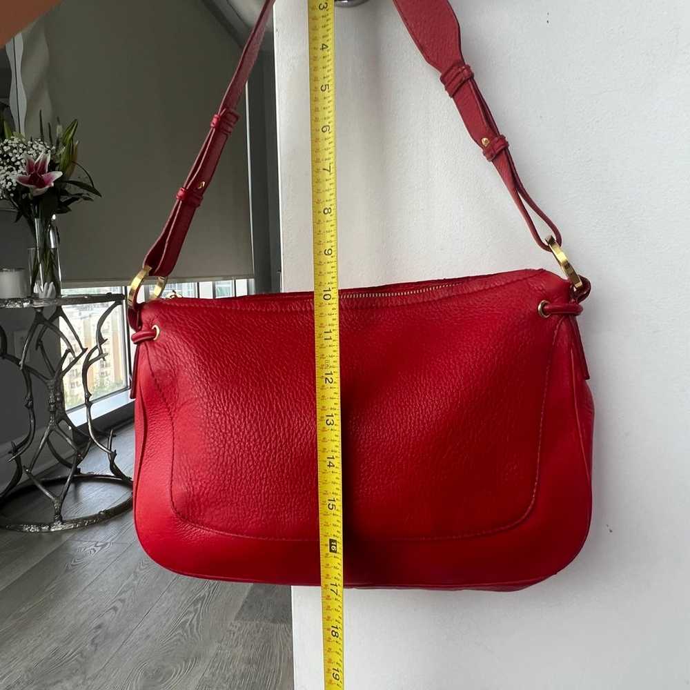 Authentic St. John red leather purse - image 8