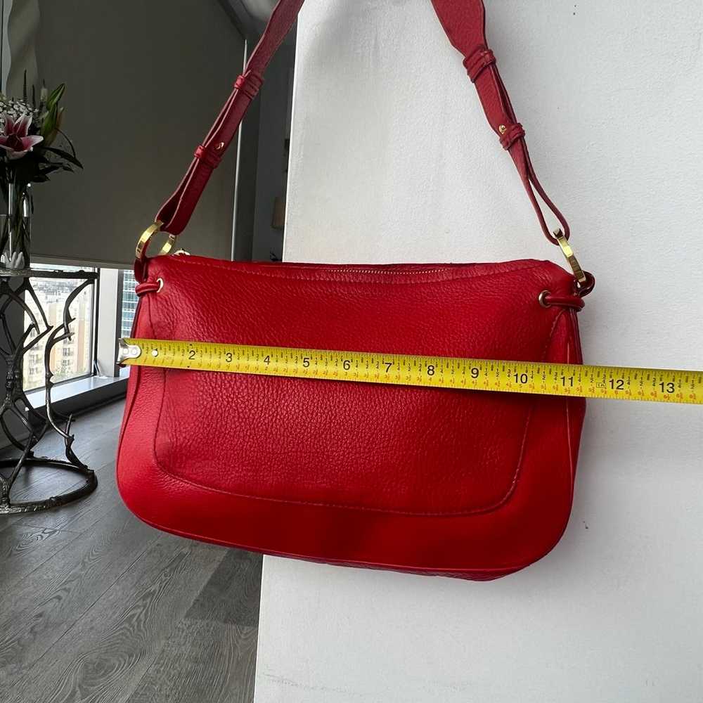 Authentic St. John red leather purse - image 9