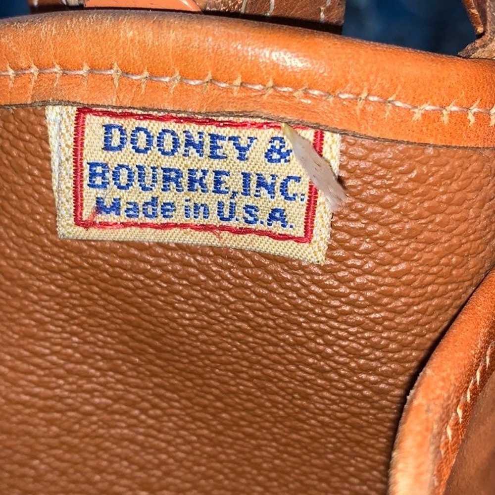 Dooney & Bourke White & Brown Leather Pu - image 5