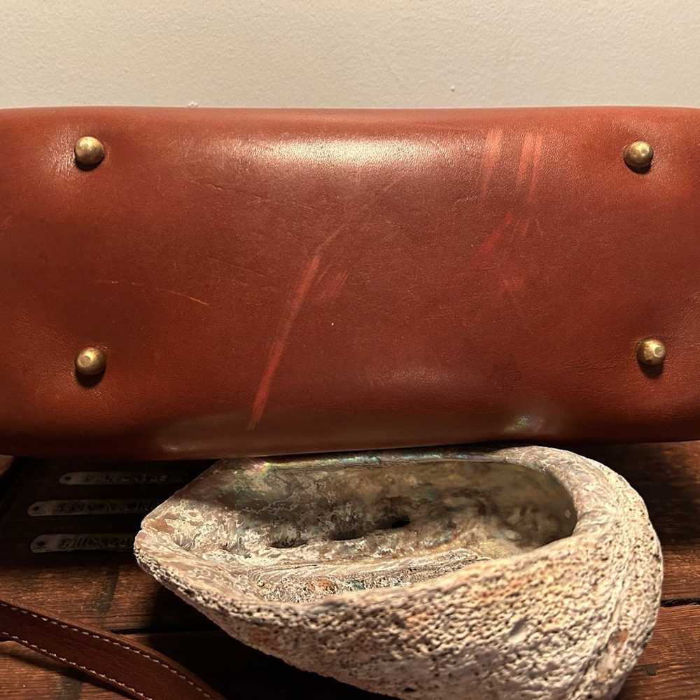 Brahmin  Brown Croco Leather Satchel purse bag to… - image 3