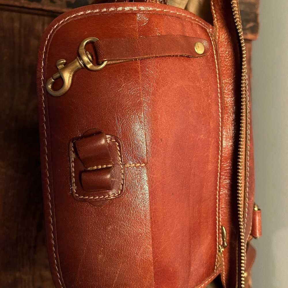 Brahmin  Brown Croco Leather Satchel purse bag to… - image 8