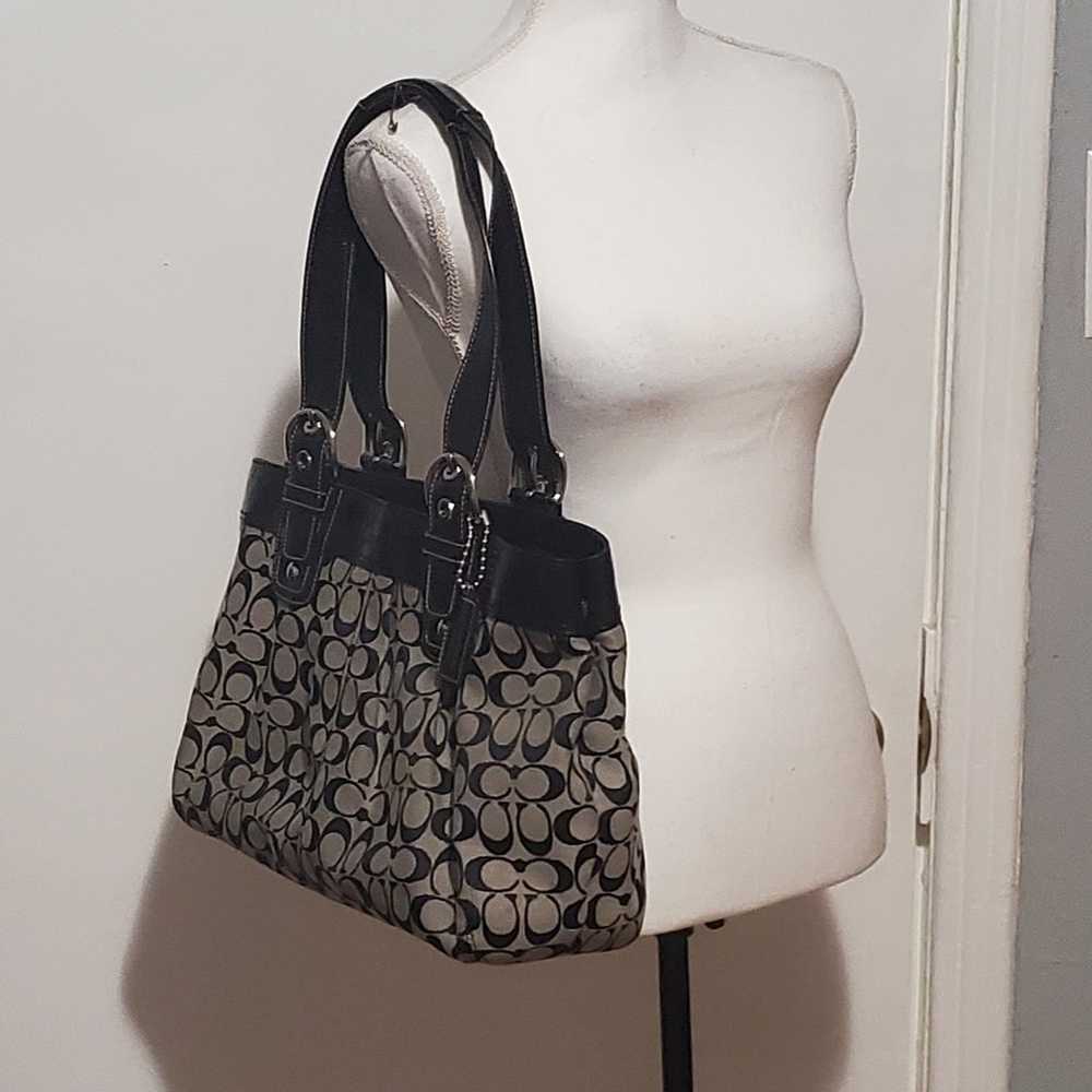 Coach large purse shoulderbag - image 2