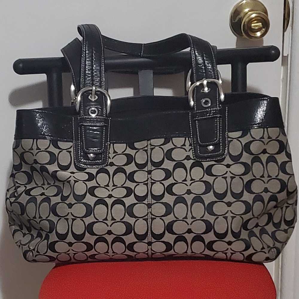 Coach large purse shoulderbag - image 4