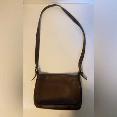 Vintage 90s Coach Leather Flip Fletcher Satchel
P… - image 1