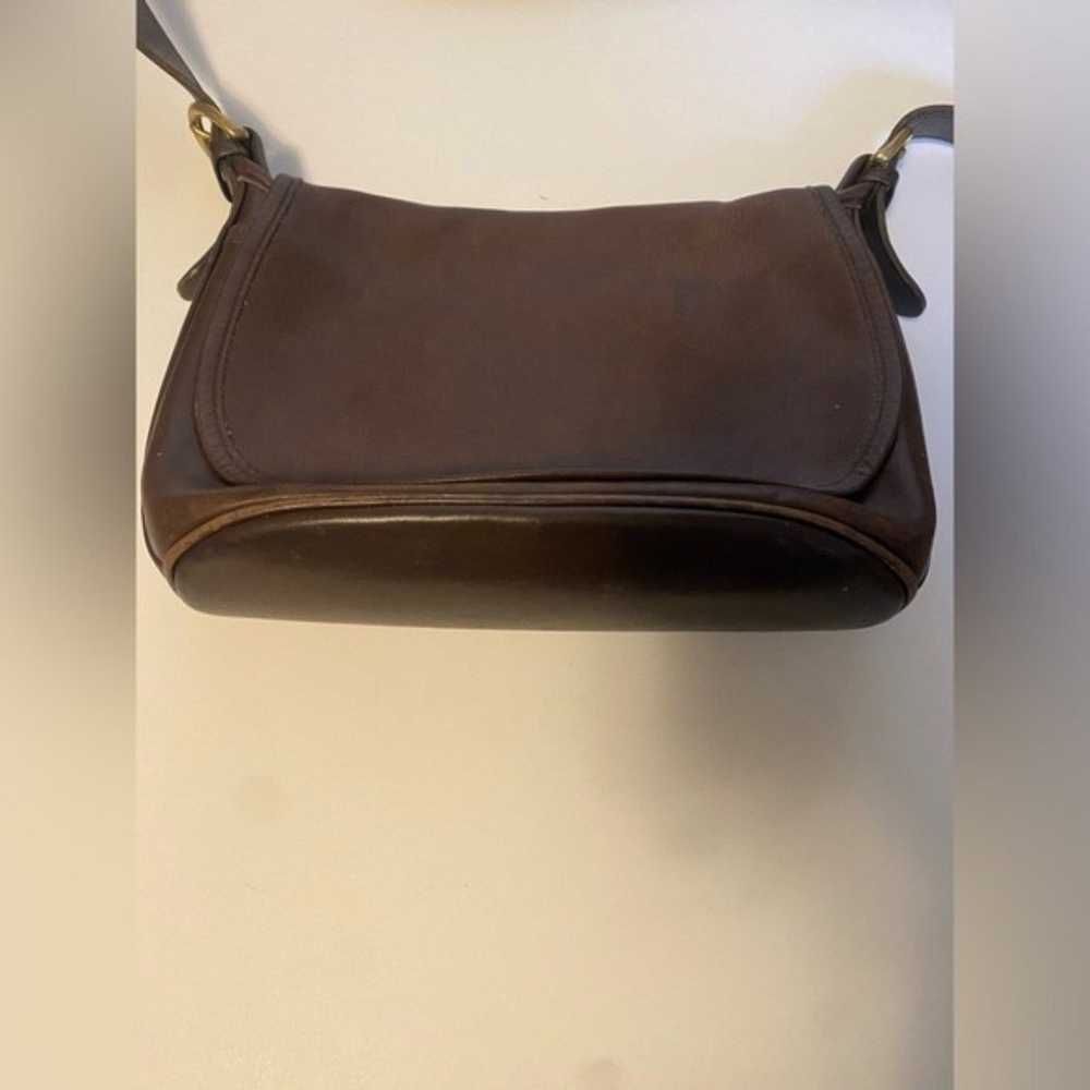 Vintage 90s Coach Leather Flip Fletcher Satchel
P… - image 3