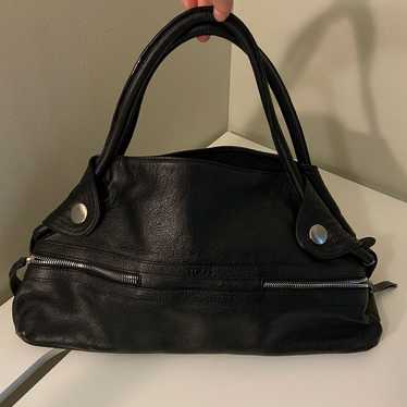 Tod’s Vintage Black Leather Shoulder hand Bag - image 1