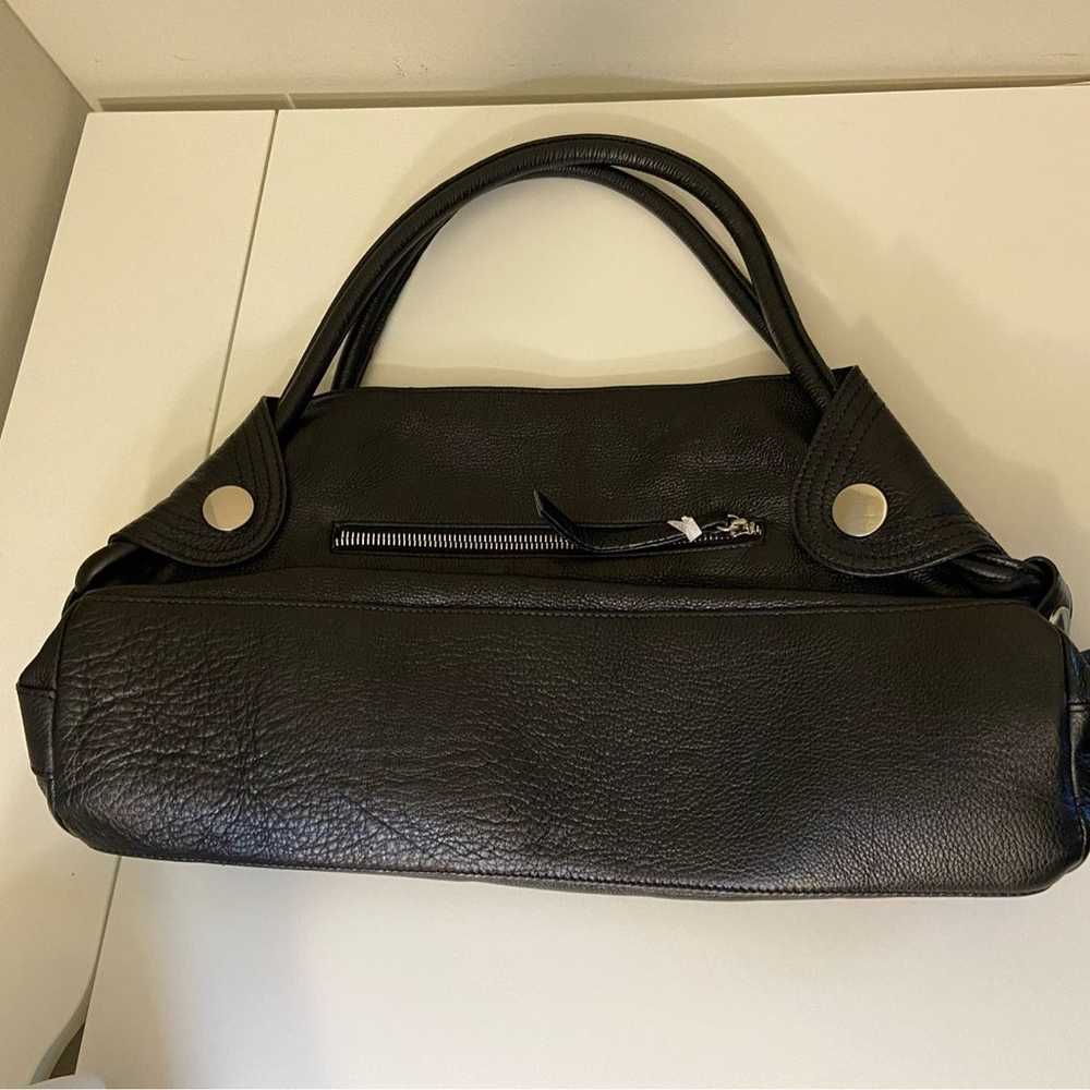 Tod’s Vintage Black Leather Shoulder hand Bag - image 2