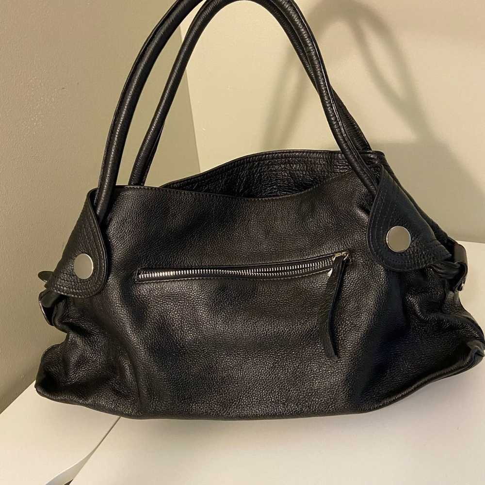 Tod’s Vintage Black Leather Shoulder hand Bag - image 4