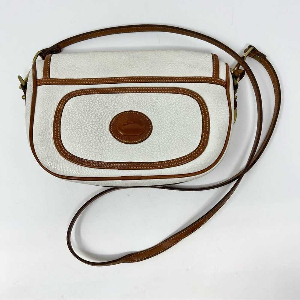 Dooney & Bourke Vintage Shoulder Bag Pebbled Leat… - image 4