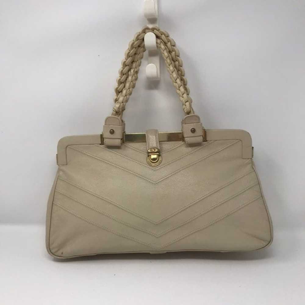 Vintage marc Jacob Cream satchel purse - image 1