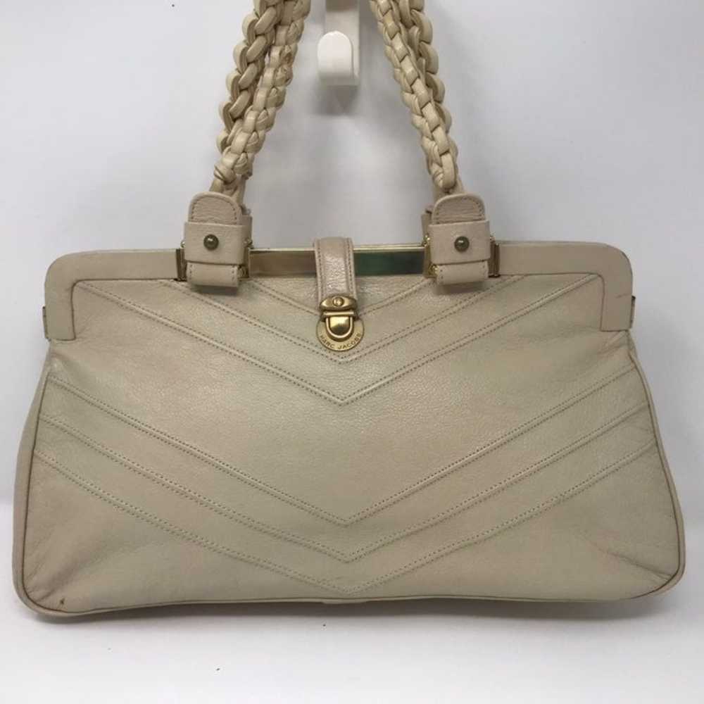 Vintage marc Jacob Cream satchel purse - image 3