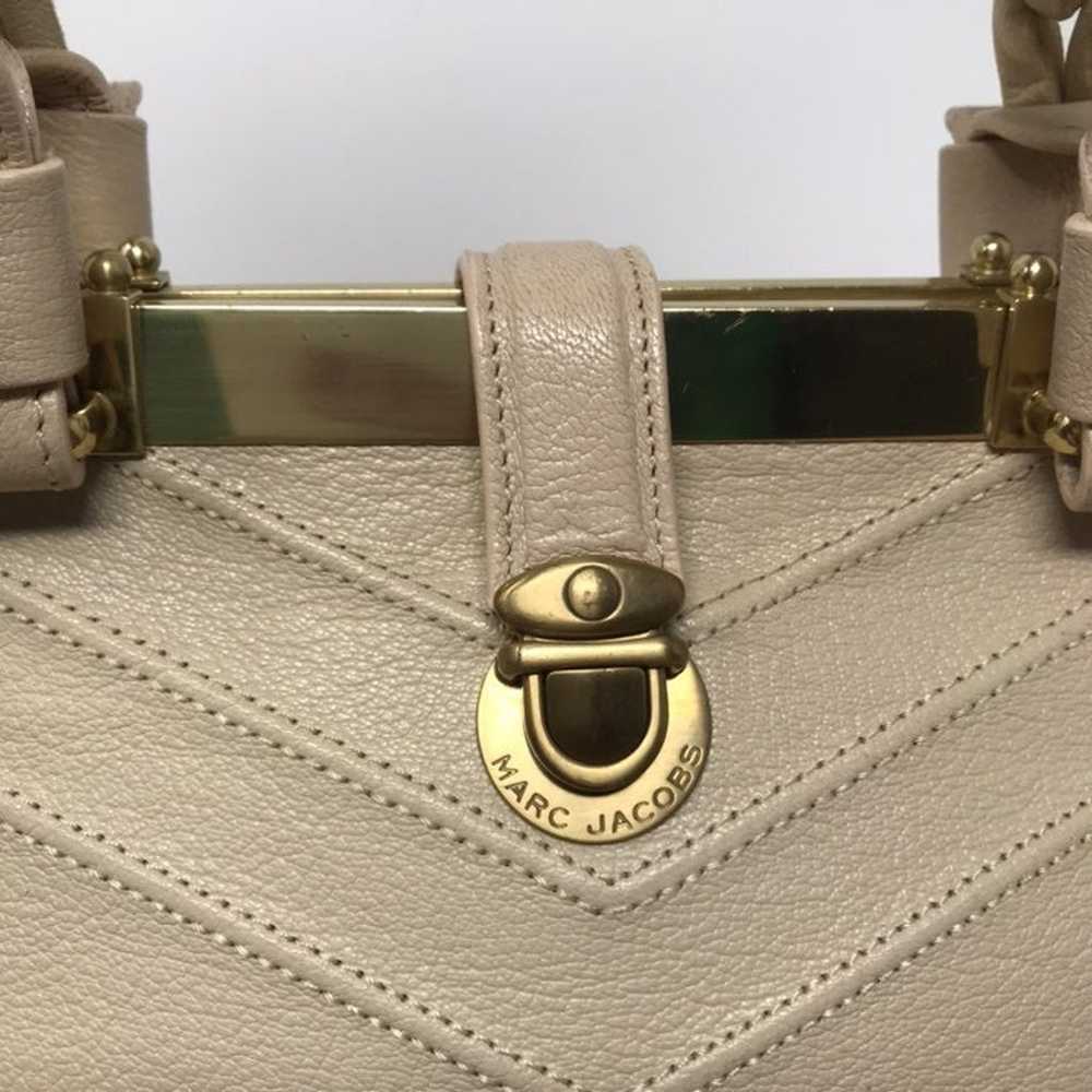 Vintage marc Jacob Cream satchel purse - image 5