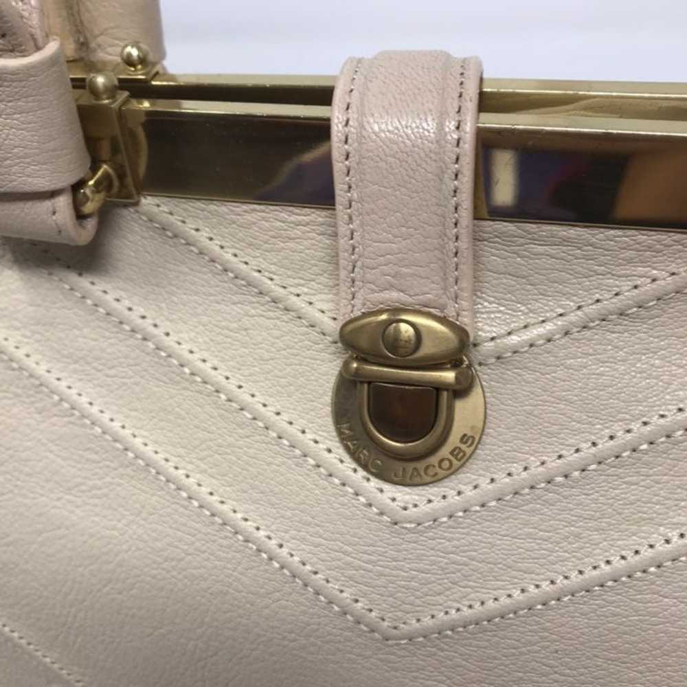 Vintage marc Jacob Cream satchel purse - image 8