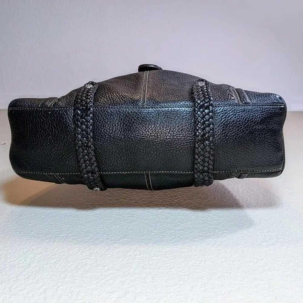 Brighton Black Buckle Shoulder Bag with Braided S… - image 4