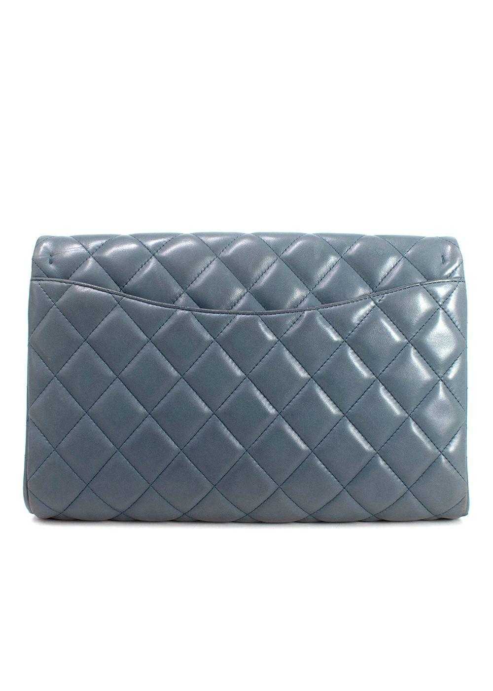 Managed by hewi Chanel Blue Quilted Single Flap C… - image 6