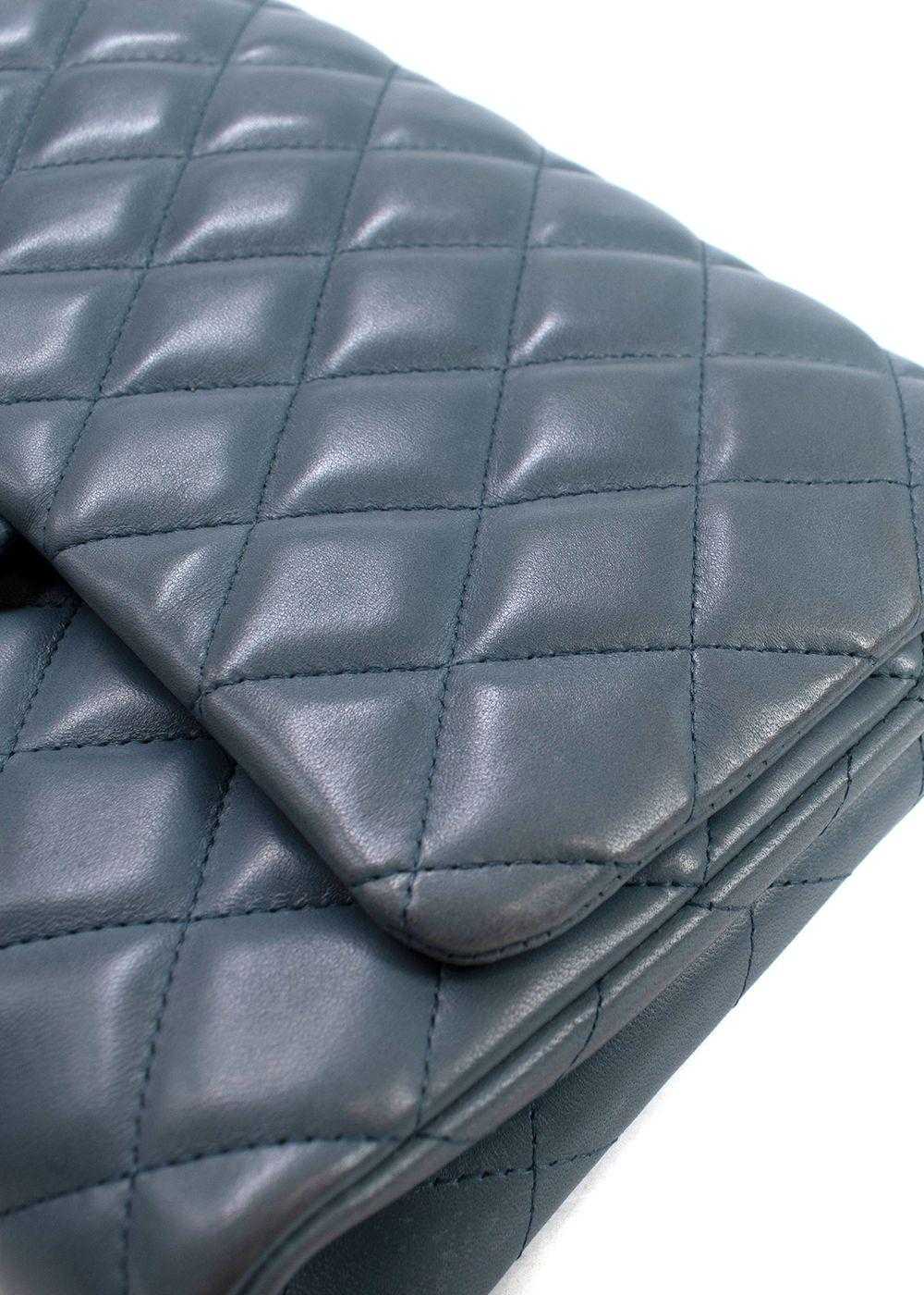 Managed by hewi Chanel Blue Quilted Single Flap C… - image 8