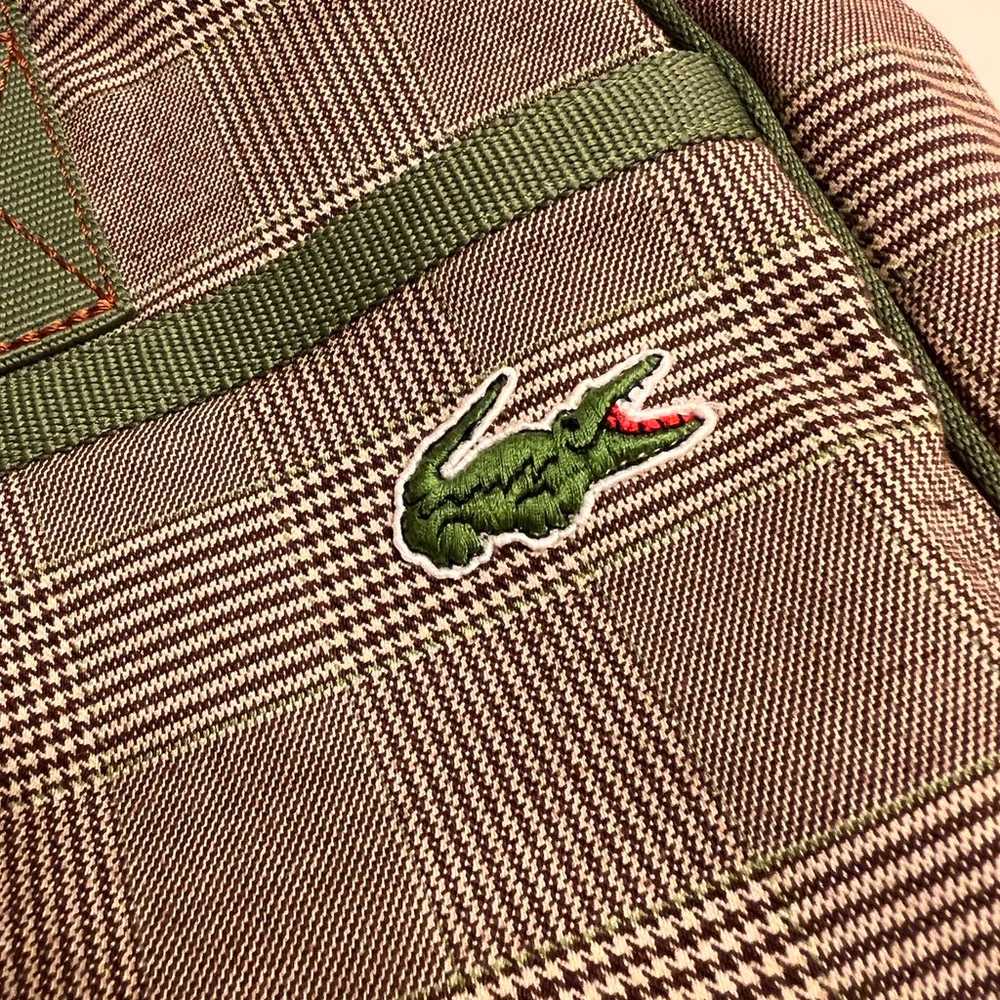 Vintage Lacoste Green Fabric Tote - image 2