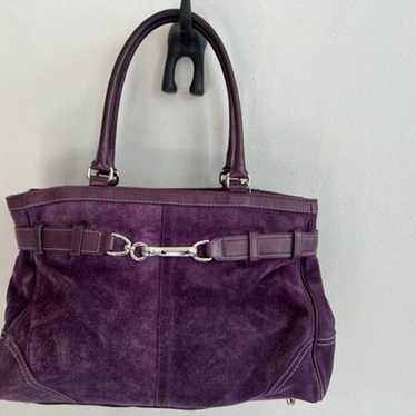Coach Hamptons Carryall Suede Tote