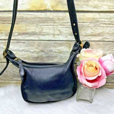 Vntg Coach Janice Legacy Black Genuine Leather Pur