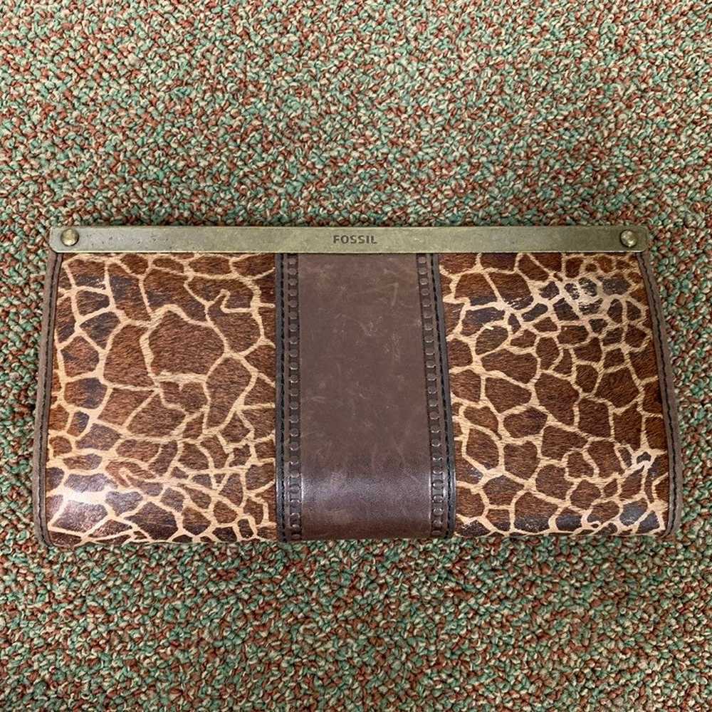 Fossil Vintage Revival Satchel and Wallet Giraffe… - image 5