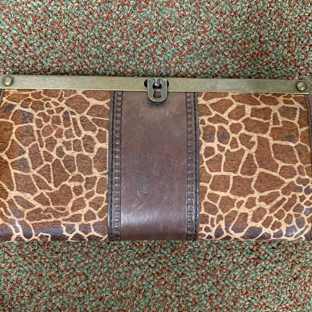 Fossil Vintage Revival Satchel and Wallet Giraffe… - image 6