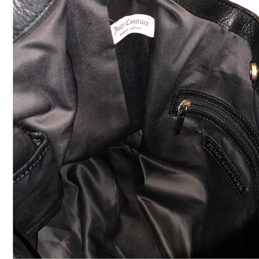 Juicy Couture Y2K (Rare Find) Black Leather Blank… - image 10