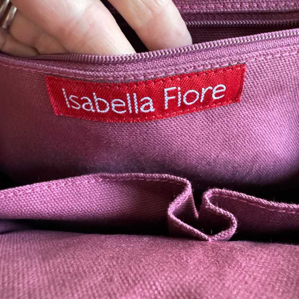 Isabella Fiore Croc Leather Detail Handbag Barbie… - image 11